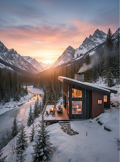 Holiday home surrounded by wilderness